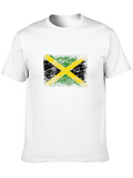 Jamaica Flag Distressed Graphic T-Shirt