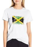 Jamaica Flag Distressed Graphic T-Shirt