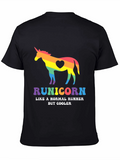Runicorn Rainbow Graphic Tee