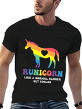 Runicorn Rainbow Graphic Tee