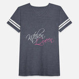 Kitchen Queen lettering Logo Kitchen Woman Royal