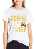 Coffee Tattoo Vacation Jeep T-Shirt