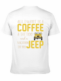 Coffee Tattoo Vacation Jeep T-Shirt