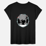 Knecht Ruprecht in paper cut style Christmas