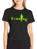 Running T-Shirt - Sporty Graphic Tee
