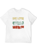 Ecuador Retro Palm Tree Graphic T-Shirt