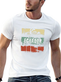 Ecuador Retro Palm Tree Graphic T-Shirt