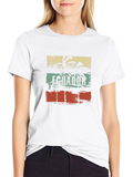 Ecuador Retro Palm Tree Graphic T-Shirt