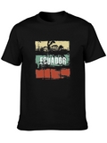 Ecuador Retro Palm Tree Graphic T-Shirt