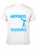 Happiness Telescopes Graphic Tee - Astronomy Lover