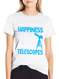 Happiness Telescopes Graphic Tee - Astronomy Lover