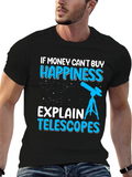 Happiness Telescopes Graphic Tee - Astronomy Lover