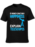 Happiness Telescopes Graphic Tee - Astronomy Lover