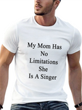 Singer Mom Black T-Shirt - No Limitations