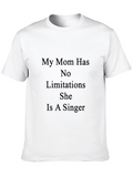 Singer Mom Black T-Shirt - No Limitations