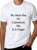 Singer Mom Black T-Shirt - No Limitations