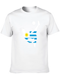 Uruguay Soccer Silhouette Graphic T-Shirt