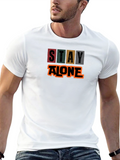 Stay Alone Graphic Tee - Black T-Shirt