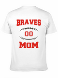 Braves Mom Football T-Shirt