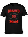 Braves Mom Football T-Shirt