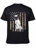 Belgian Malinois Camo Flag Graphic T-Shirt