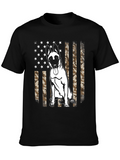 Belgian Malinois Camo Flag Graphic T-Shirt