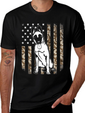 Belgian Malinois Camo Flag Graphic T-Shirt