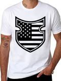 American Flag Shield Graphic T-Shirt