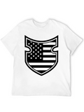 American Flag Shield Graphic T-Shirt