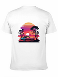 Retro Sunset Car T-Shirt