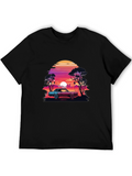 Retro Sunset Car T-Shirt