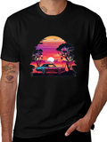 Retro Sunset Car T-Shirt