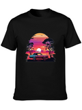 Retro Sunset Car T-Shirt