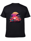 Retro Sunset Car T-Shirt