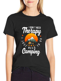 Therapy Camping Graphic T-Shirt