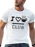 I Heart Coffee Club Black Graphic T-Shirt