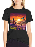 Zen Lavender Sunset T-Shirt