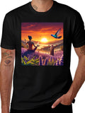 Zen Lavender Sunset T-Shirt