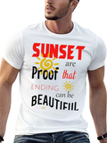 Sunset Proof Inspirational Graphic T-Shirt