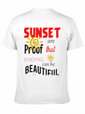 Sunset Proof Inspirational Graphic T-Shirt