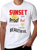 Sunset Proof Inspirational Graphic T-Shirt