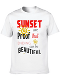 Sunset Proof Inspirational Graphic T-Shirt