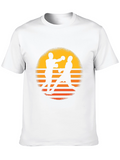 Retro Boxing Sunset T-Shirt - Black
