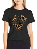 Leopard Print Turkey Thanksgiving T-Shirt