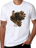 Leopard Print Turkey Thanksgiving T-Shirt