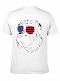 Patriotic Bulldog Sunglasses T-Shirt