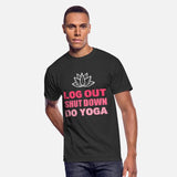 Log Out Shut Down Yoga Instructor Gift