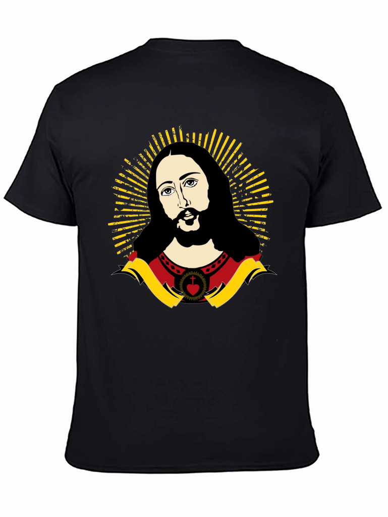 Jesus Graphic Black T-Shirt - Unique Design