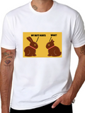 Funny Easter Bunny Chocolate Butt Hurts T-Shirt
