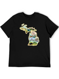 Michigan State Pride Graphic Tee - Black